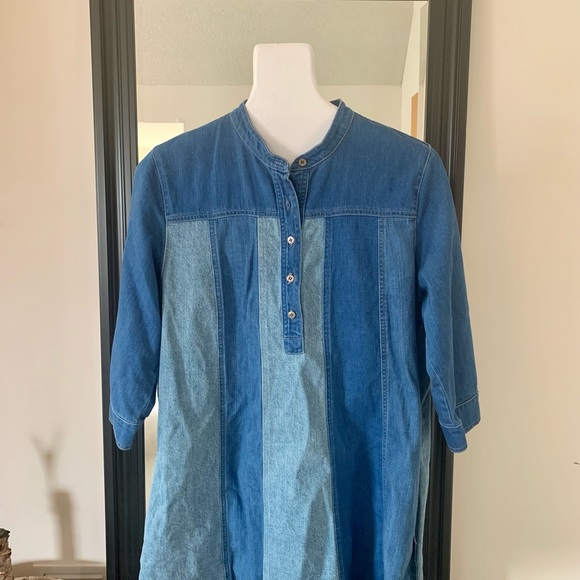 M i H Denim Colorblock Dress - Picture 2 of 6